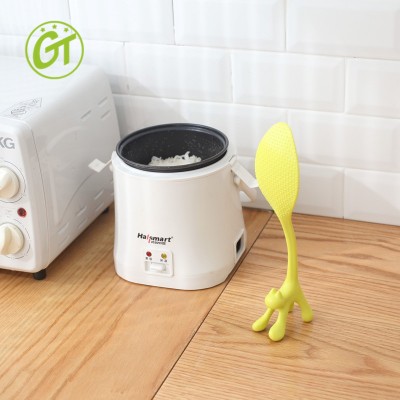 New style animal shape kitchen rice colored plastic long spoon