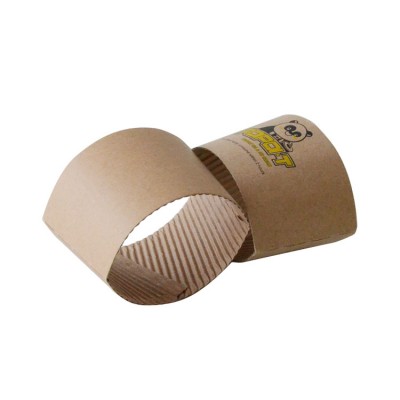 Disposable kraft paper sleeve for hot cups printed paper coffee cup sleeve